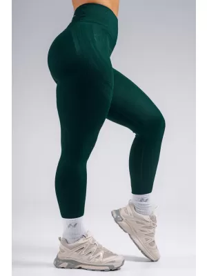 Extra-Push-up-Leggings mit hoher Taille NEBBIA PRIMAL 850 DUNKELGRÜN