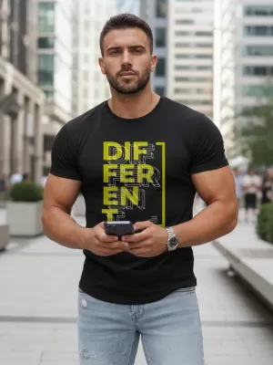 Herren-T-Shirt DSTREET NX5008R SCHWARZ