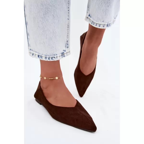  Ballerinas für Damen BOTO JH597 BRAUN 