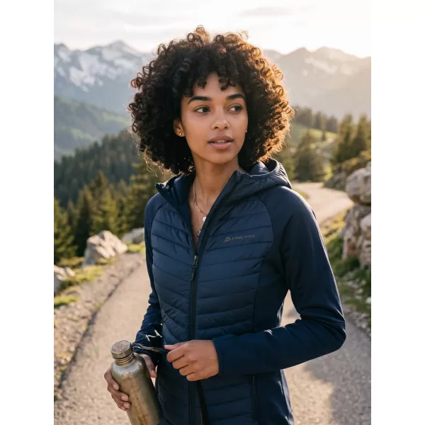  Damen-Sweatshirt ALPINE PRO NORNA MONDBESCHIENENER OZEAN 