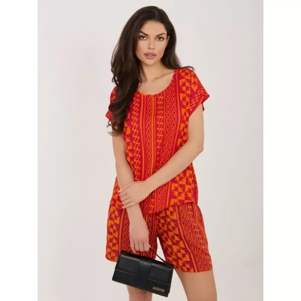 Damen-T-Shirt SUBLEVEL D73771AG10978AA ORANGE 