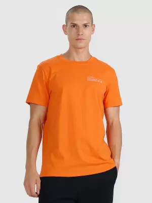 Herren-T-Shirt 4F WAW25TTSHM2372 ORANGE