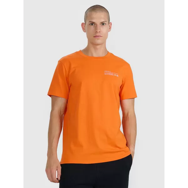  Herren-T-Shirt 4F WAW25TTSHM2372 ORANGE 