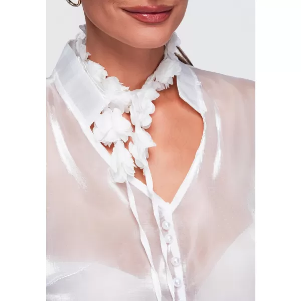  Damenbluse OMBRE OW-TS-E0086 WEIß 