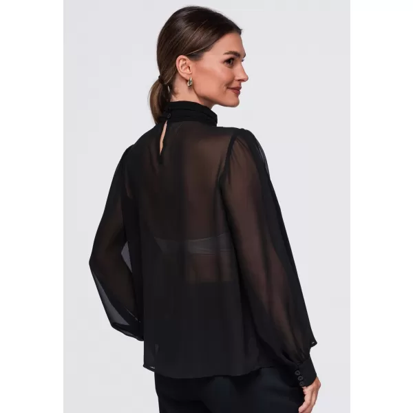  Damenbluse OMBRE OW-TS-E0085 SCHWARZ 