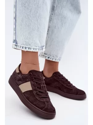 Damen-Sneaker BIG STAR SHOES UU274438 BRAUNE/BEIGE SCHATTEN