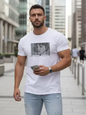 Herren-T-Shirt DSTREET NX5014R WEIß