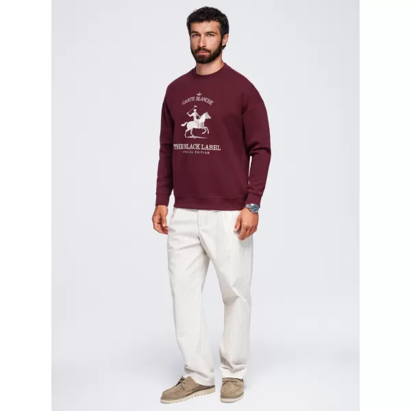  Herren-Sweatshirt OMBRE OM-SSNZ-0267 BURGUND 
