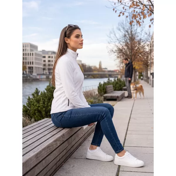  Fleece-Sweatshirt für Damen ALTISPORT ALW002852 WEIß 