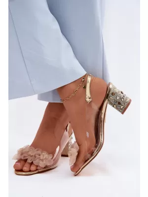 Damensandalen D&A MR61-9009 GOLD