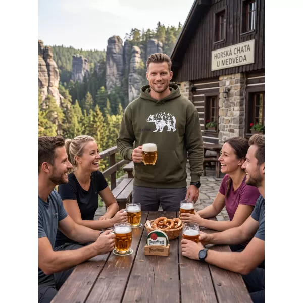  Herren-Sweatshirt ALTISPORT ALM193422 MILITÄR 