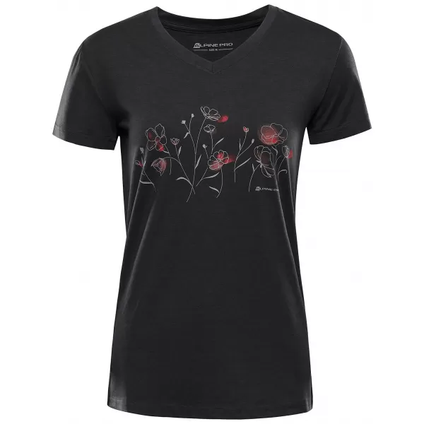  Outdoor-Shirt für Damen ALPINE PRO GREMA 3 SCHWARZE VARIANTE STK 