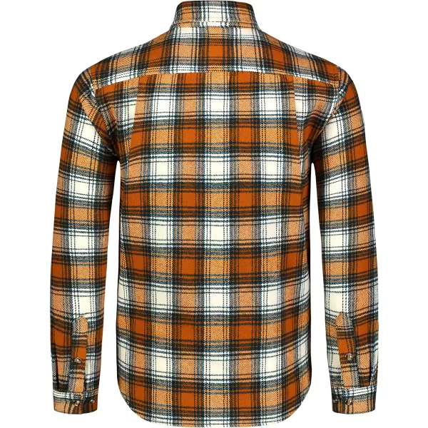  Herren-Flanellhemd NORDBLANC MOOR NBSSM8368 BRAUN 