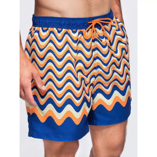  Herrenshorts OMBRE OM-SRSS-0221 ORANGE UND BLAU 
