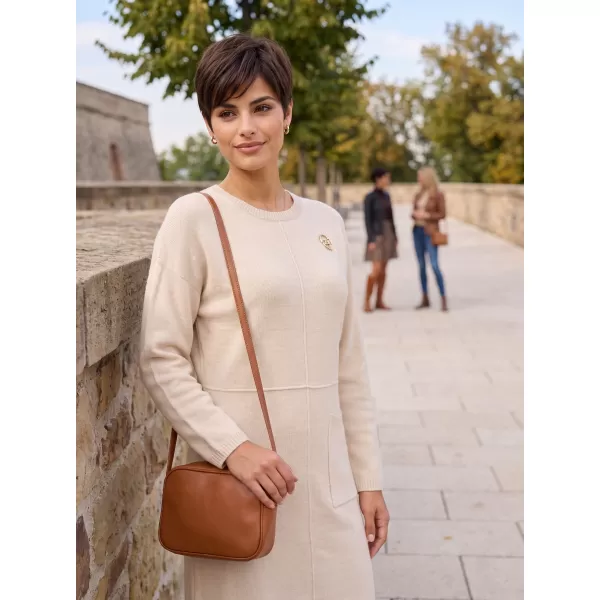  Strickkleid für Damen ALTISPORT ISIDORE HELLBEIGE 