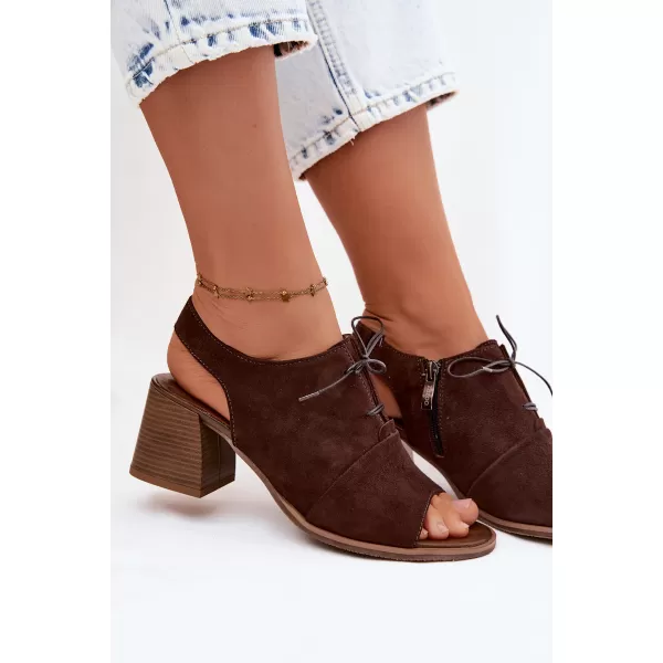  Damensandalen ZAZOO 40523 SCHOKOLADE 
