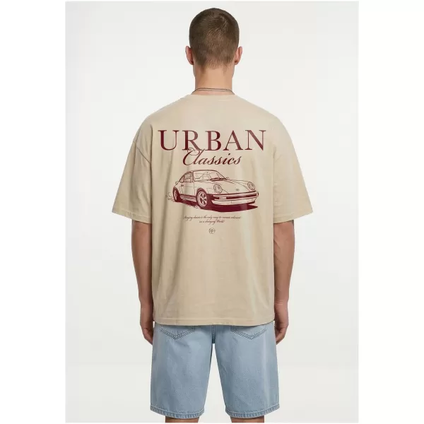  Herren-T-Shirt URBAN CLASSICS TB8755 WEIß/SAND 