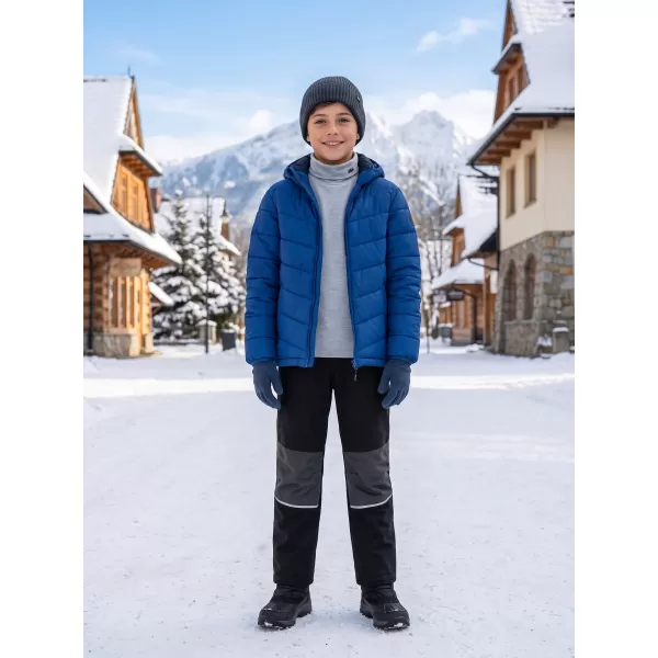  Warme Softshellhose für Kinder ALPINE PRO HERGO SCHWARZ 