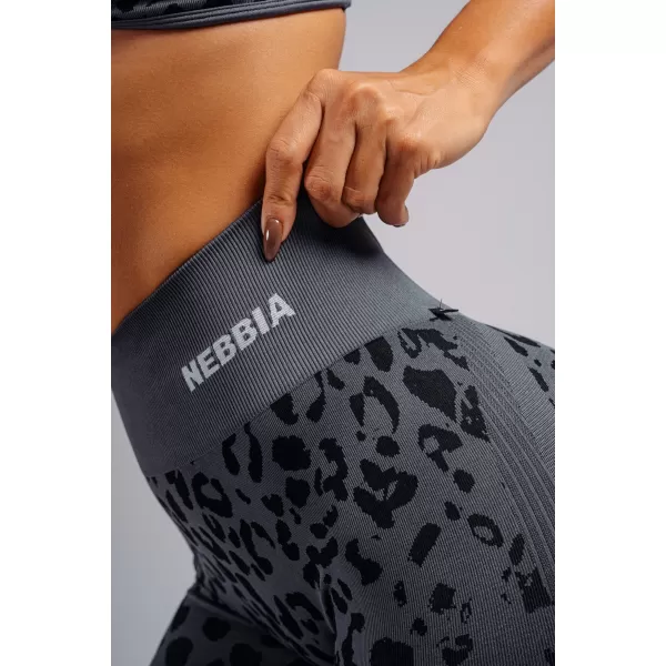  Kompressions-Push-up-Leggings mit Leopardenmuster NEBBIA PRIMAL 849 SCHWARZER LEOPARD 