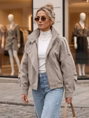 Damenjacke DSTREET TY6033 KHAKI