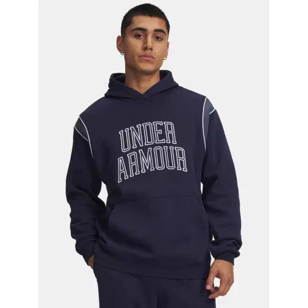  Herren-Sweatshirt UNDER ARMOUR RIVAL FLEECE NOV HOODIE 6009353-410 BLAU 