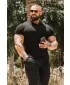 Herren-T-Shirts NEBBIA MIKE MUSCLE FIT POLO 157 SCHWARZ