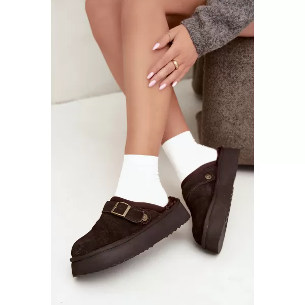  Damenhausschuhe BIG STAR SHOES UU274697 BRAUN/BEIGE 