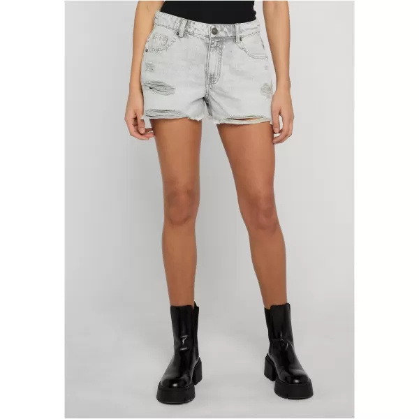  Damen-Shorts URBAN CLASSICS TB8193 HELLSILBERGRAU GEWASCHEN 
