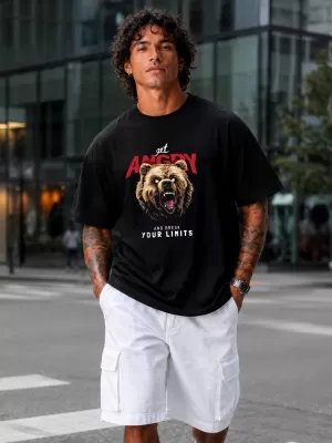 Herren-T-Shirt DSTREET NX1029R-BK-O SCHWARZ