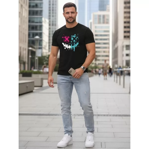 Herren-T-Shirt DSTREET NX5100R-BK SCHWARZ 