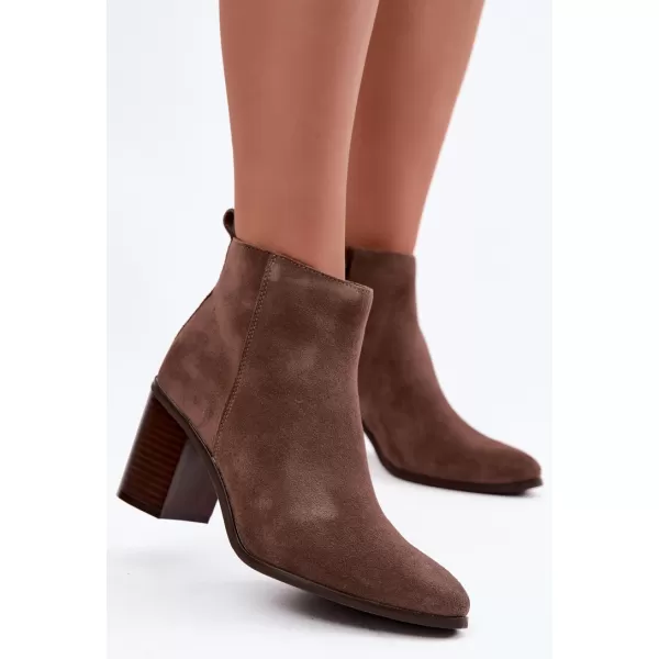  Damen-Stiefeletten SERGIO LEONE BT-49-S BRAUN 