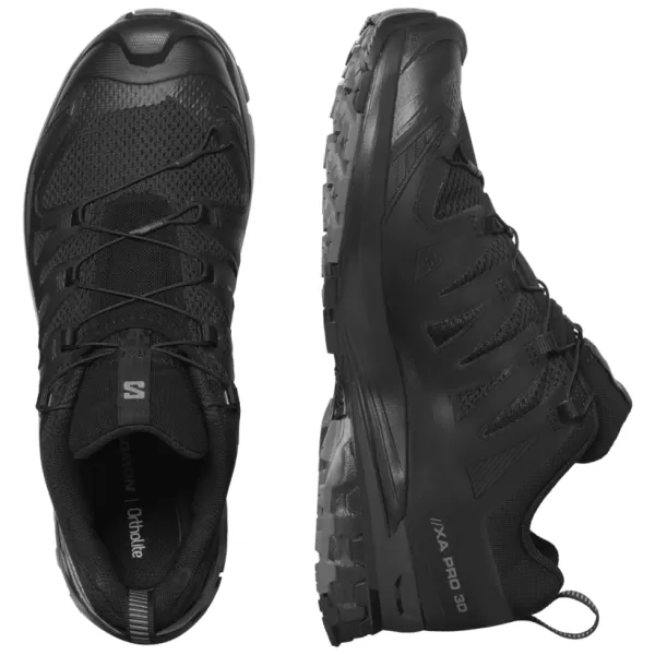  Herrenschuhe SALOMON XA PRO 3D V9 WIDE L47273100 SCHWARZ/PHANTOM/ZINN 