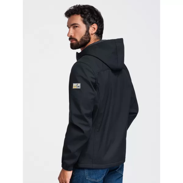  Herren-Softshelljacke OMBRE OM-JANP-0292 SCHWARZ 