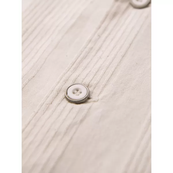  Herrenhemd OMBRE OM-SHSS-0221 CREME 