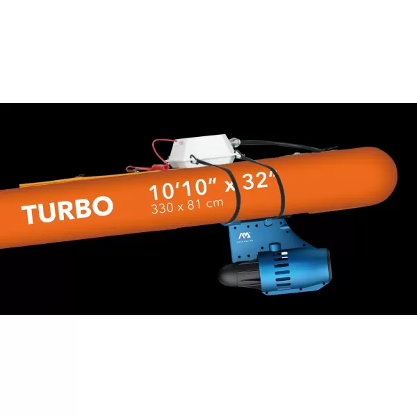  Paddleboard mit Motor AQUA MARINA GO Turbo 320 GELBGRAU 