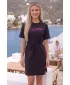 Kleid ALTISPORT ALW001816 SCHWARZ ROSA