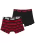 Herren-Boxershorts PUMA MEN EVERYDAY HERITAGE STRIPE BOXER 93832605 ROT/SCHWARZ