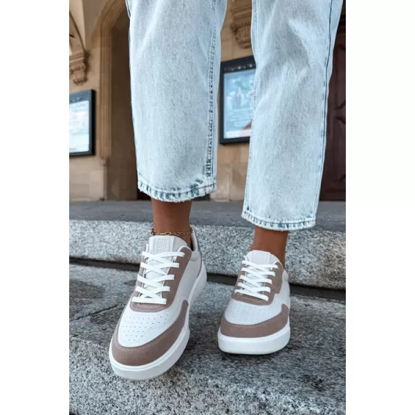  Damen-Sneaker BIG STAR SHOES UU274275 WEIß/BEIGE 