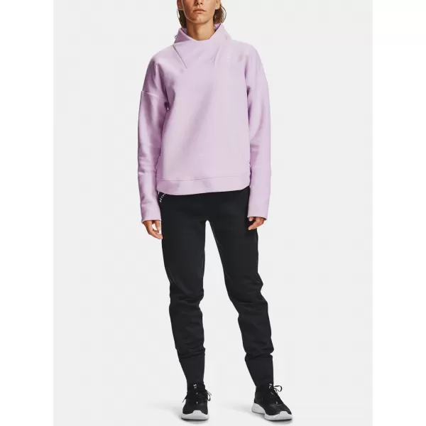  Damen-Sweatshirt UNDER ARMOUR RECOVER FLEECE WRAP NECK 1356347-570 LILA 