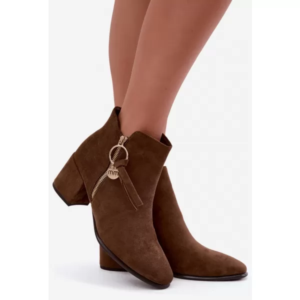  Damen-Stiefeletten BOTO NS653P BRAUN 