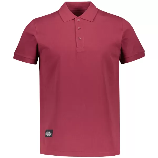  Herren-T-Shirt mit Kragen ALTISPORT NP/ALMST90601 BURGUND 