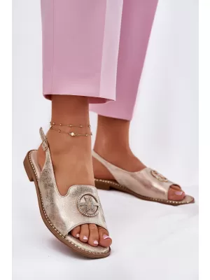 Damensandalen S.BARSKI KV51-002 HELLES GOLD