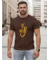 Herren-T-Shirt DSTREET NX0138R-CH BRAUN
