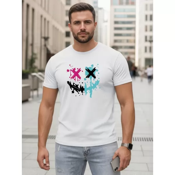  Herren-T-Shirt DSTREET NX5100R-WH WEIß 