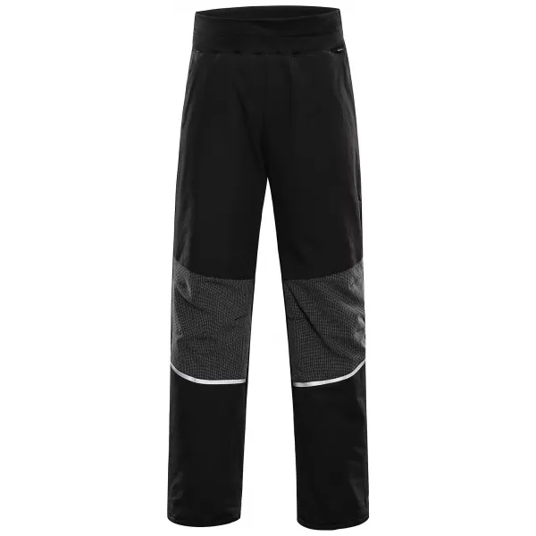 Warme Softshellhose für Kinder ALPINE PRO HERGO SCHWARZ 