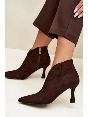 Damen-Stiefeletten BOTO D-219 KAFFEE