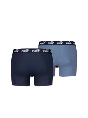 Herren-Boxershorts PUMA ELEMENTS MEN BASIC BOXERS 2P 93875310 DENIM