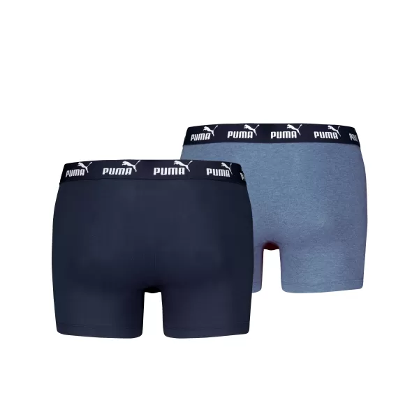  Herren-Boxershorts PUMA ELEMENTS MEN BASIC BOXERS 2P 93875310 DENIM 