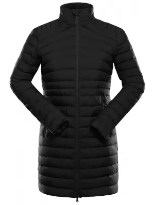 Winter-Daunenmantel für Damen ALPINE PRO REGNA SCHWARZ