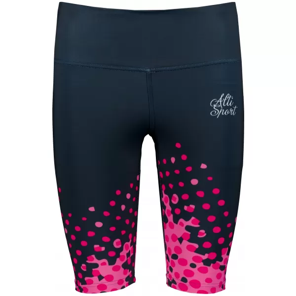  Premium-Overknee-Leggings für Damen (neue Größen) ALTISPORT VOJ/ALW109LEG06 ROSA-SCHWARZ 